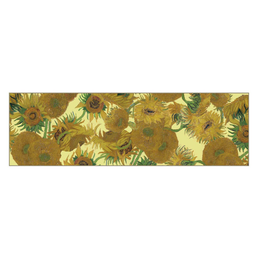 Van Gogh Sunflowers Chiffon Scarf Flat