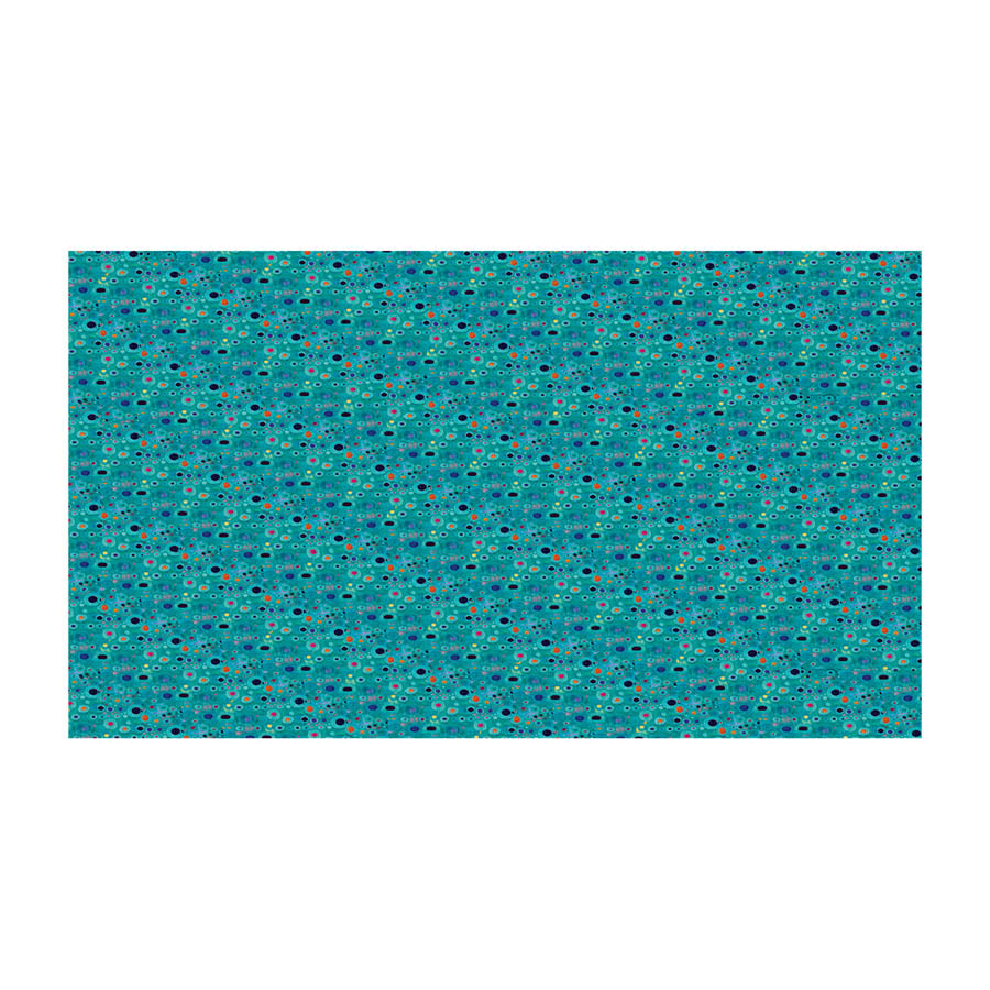 Klimt Turquoise Habotai Silk Wrap flat