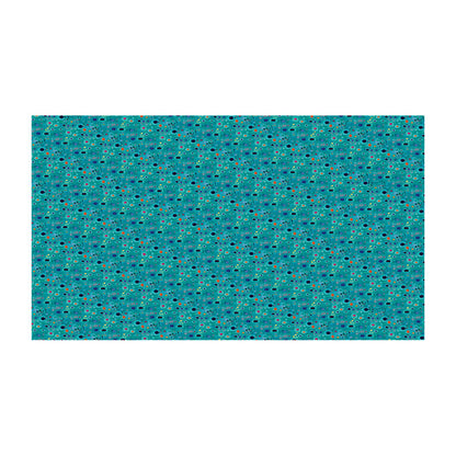 Klimt Turquoise Habotai Silk Wrap flat
