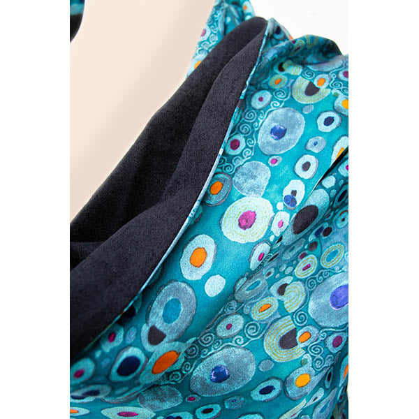 Klimt Turquoise Poshmina Stole - Detail