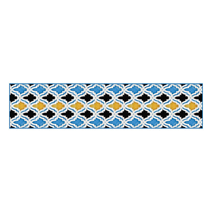 Moroccan Tiles Silk Habotai Scarf Flat Artwork