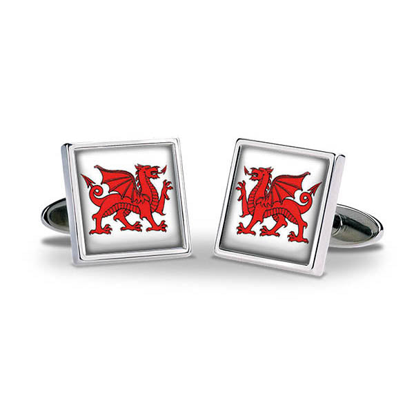 Welsh Dragon Cuff Links