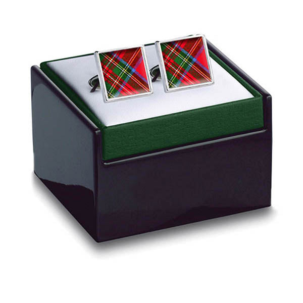 Tartan Royal Stewart Cuff Links Boxed