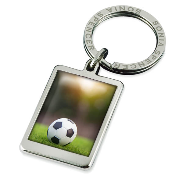 Personalised Photo Keyring - Football