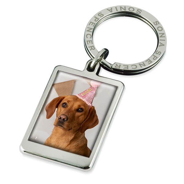 Personalised Photo Keyring - Dog